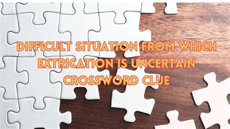 in a difficult situation crossword clue|difficult situation crossword answer.